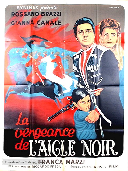 La vendetta di Aquila Nera - French Movie Poster
