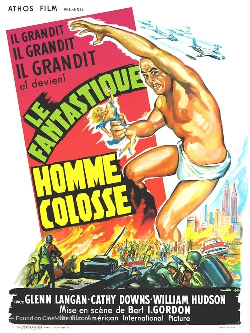 The Amazing Colossal Man - French Movie Poster