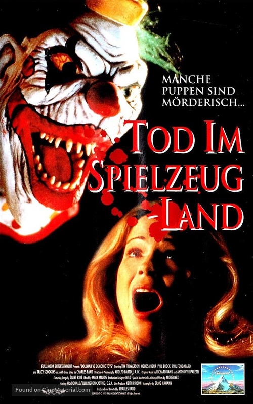 Dollman vs. Demonic Toys - German VHS movie cover