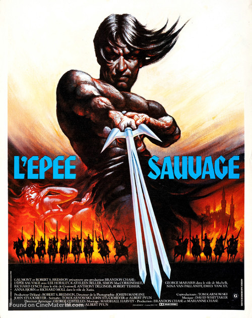 The Sword and the Sorcerer - French Movie Poster
