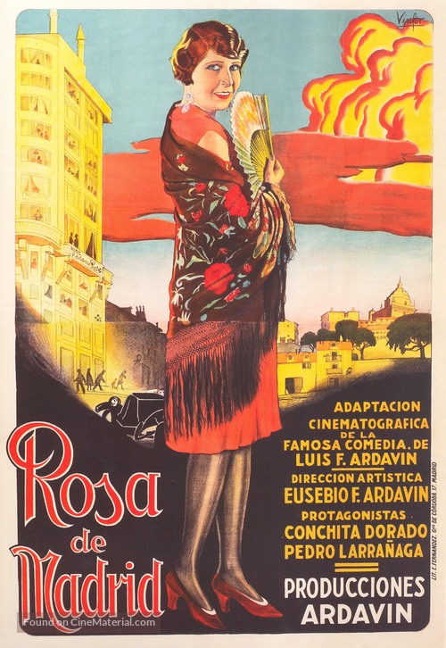 Rosa de Madrid - Spanish Movie Poster