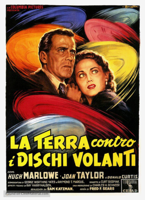 Earth vs. the Flying Saucers - Italian Movie Poster