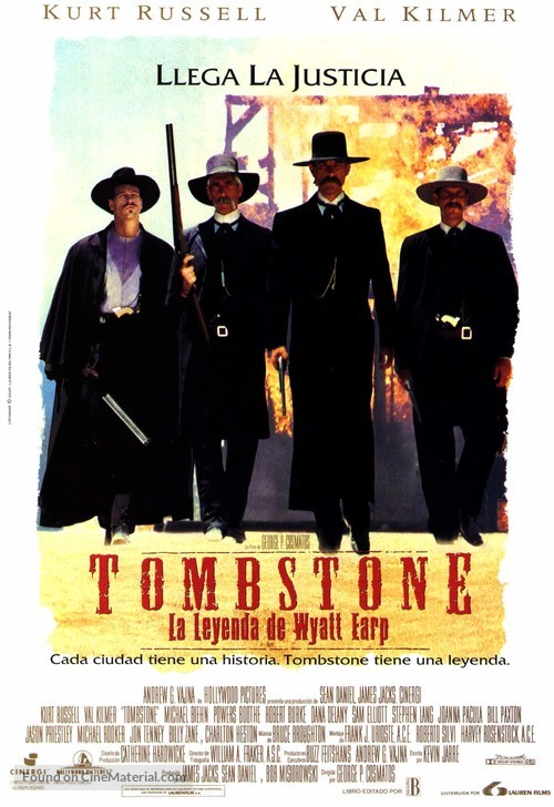 Tombstone - Spanish Movie Poster