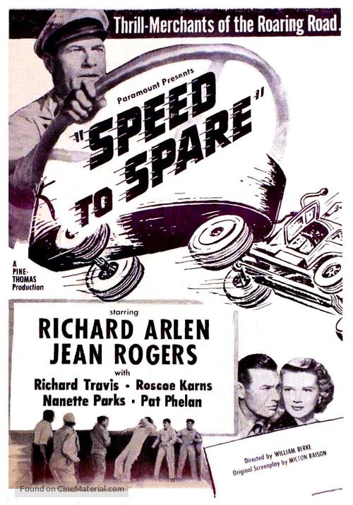 Speed to Spare - British Movie Poster