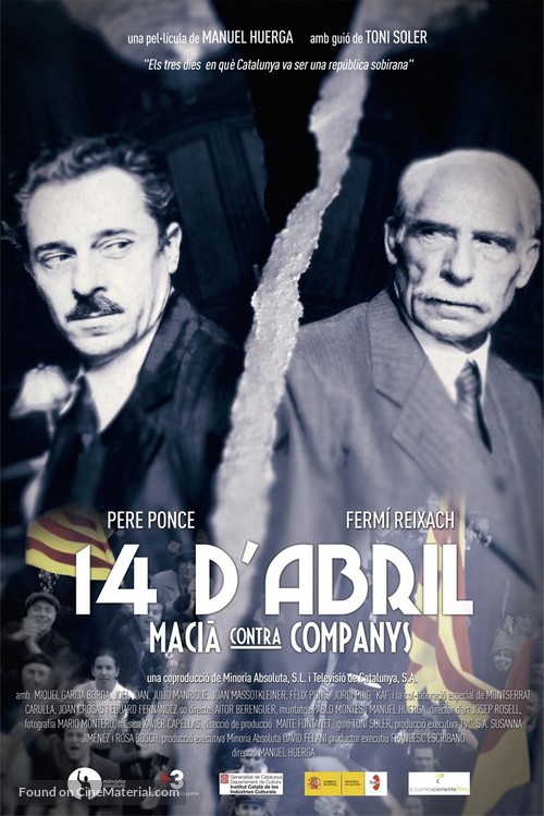 14 d&#039;abril. Maci&agrave; contra Companys - Spanish Movie Poster