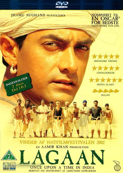 Lagaan: Once Upon a Time in India - Danish Movie Cover