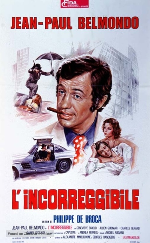 L&#039;incorrigible - Italian Movie Poster
