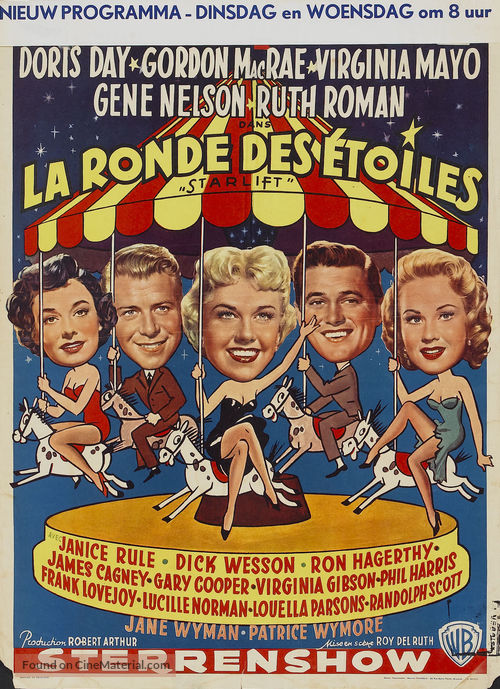 Starlift - Belgian Movie Poster