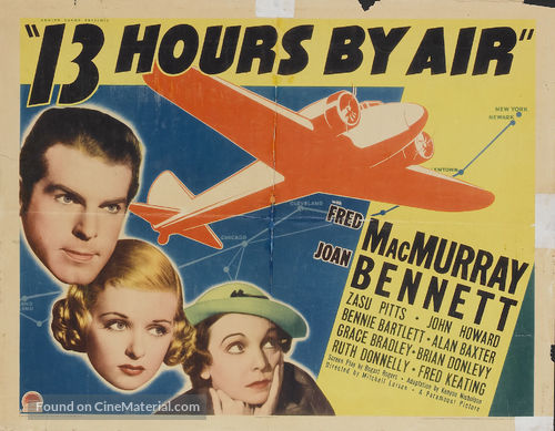 Thirteen Hours by Air - Movie Poster