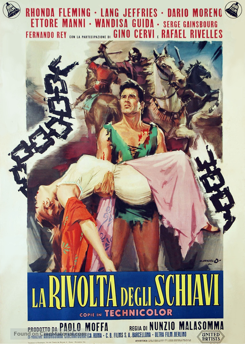 Rivolta degli schiavi, La - Italian Movie Poster
