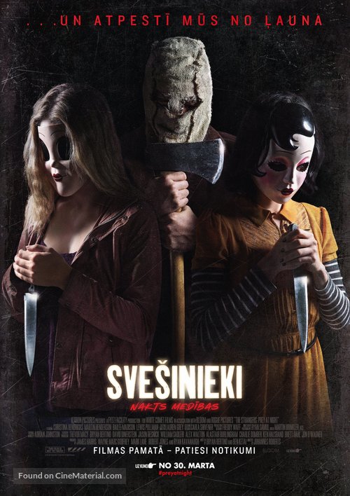 The Strangers: Prey at Night - Latvian Movie Poster