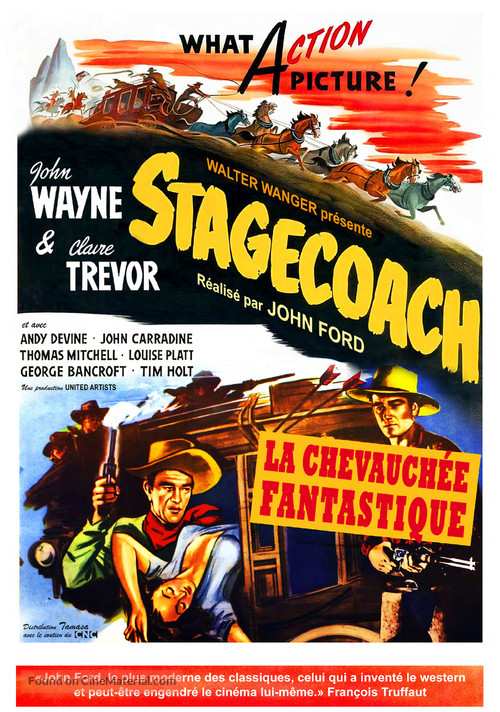 Stagecoach - French Re-release movie poster