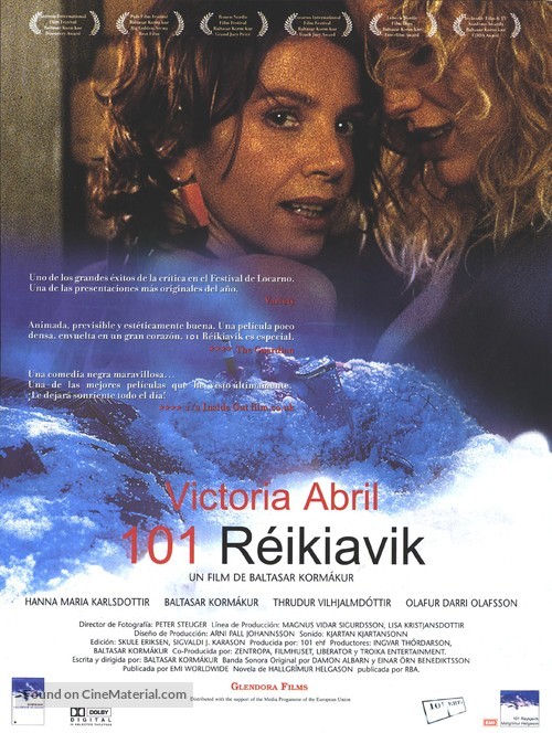 101 Reykjav&iacute;k - Spanish Movie Poster