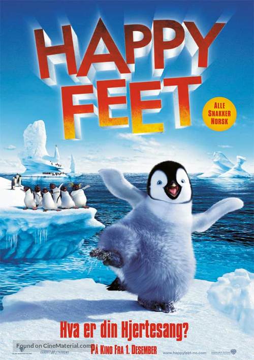 Happy Feet - Norwegian Movie Poster