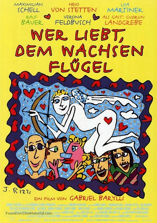 Wer liebt, dem wachsen Fl&uuml;gel... - German Movie Poster