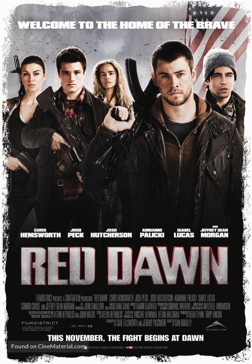 Red Dawn - Canadian Movie Poster