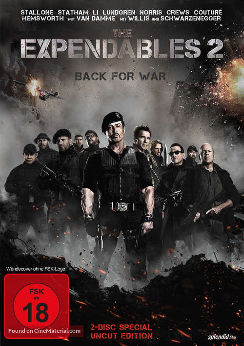 The Expendables 2 - German DVD movie cover