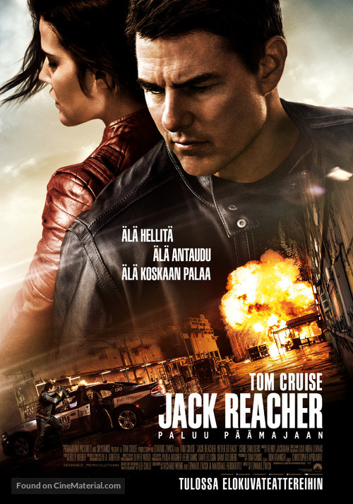 Jack Reacher: Never Go Back - Finnish Movie Poster