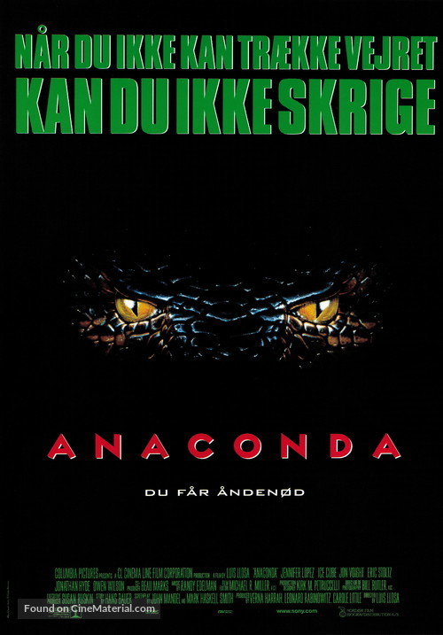 Anaconda - Danish Movie Poster