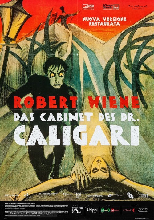 Das Cabinet des Dr. Caligari. - Italian Re-release movie poster