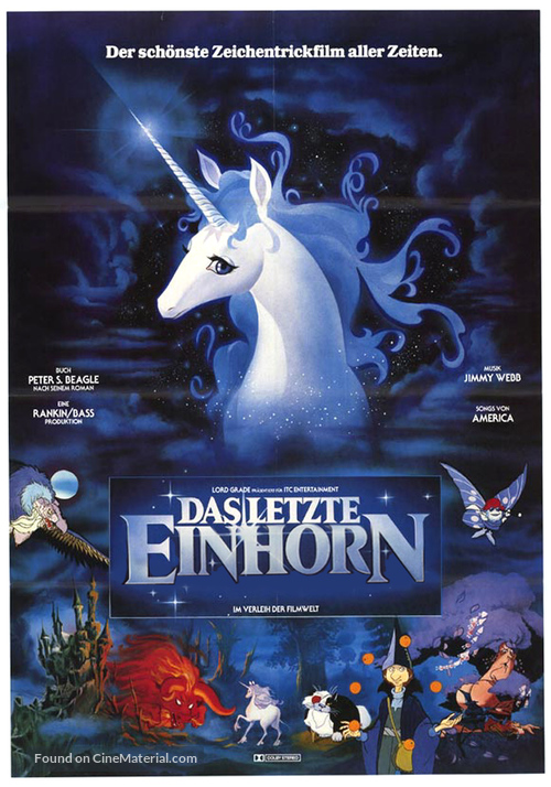 The Last Unicorn - German Movie Cover