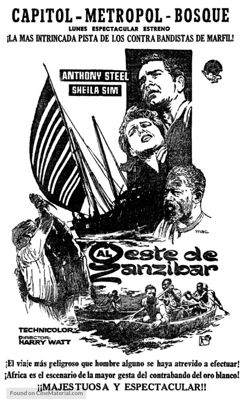 West of Zanzibar - Spanish poster