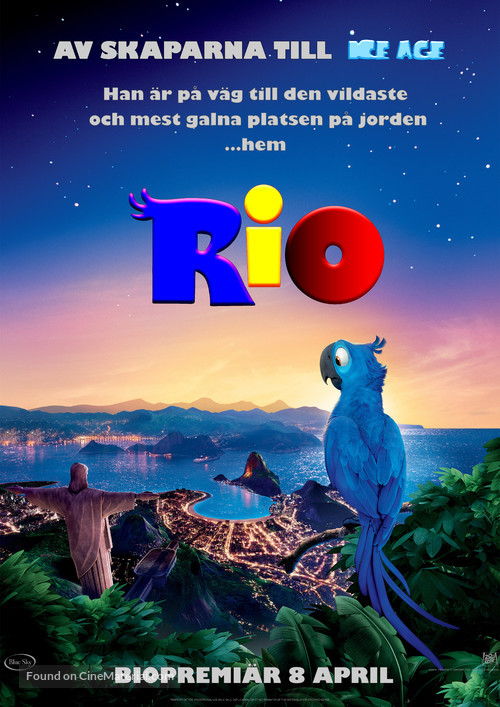 Rio - Swedish Movie Poster