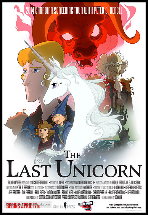 The Last Unicorn - Canadian Movie Poster