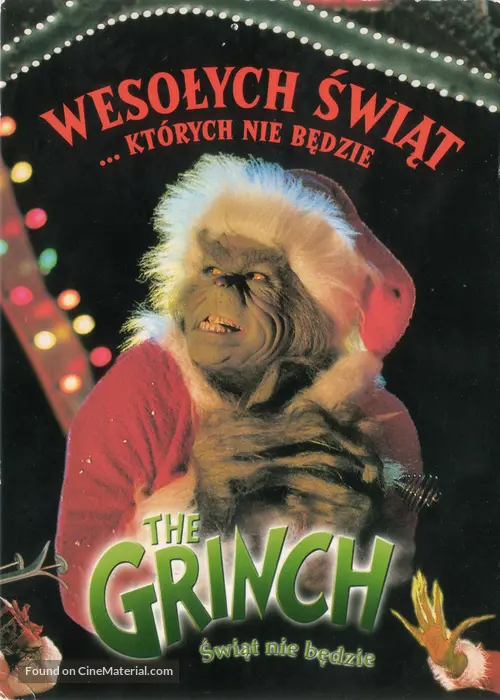 How The Grinch Stole Christmas 2000 Polish Movie Poster