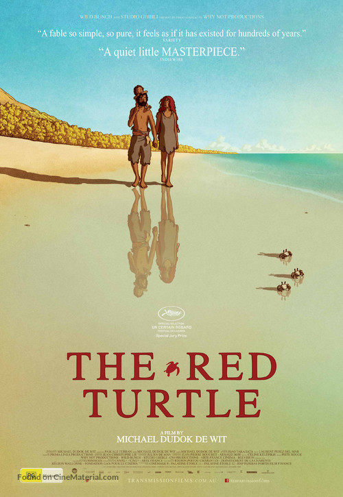 La tortue rouge - Australian Movie Poster