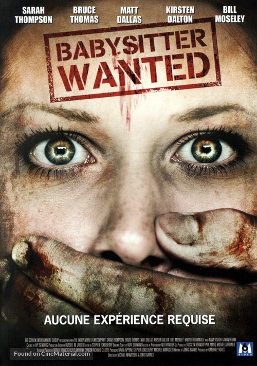 Babysitter Wanted - French DVD movie cover