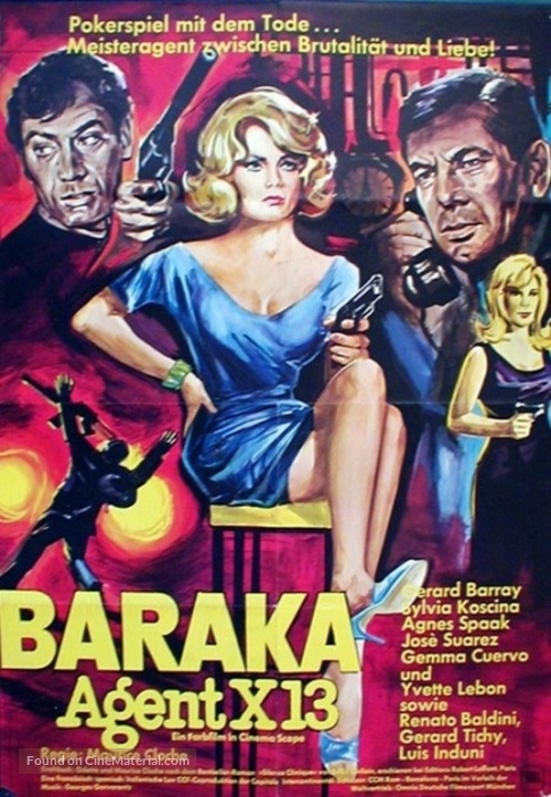Baraka sur X 13 - German Movie Poster