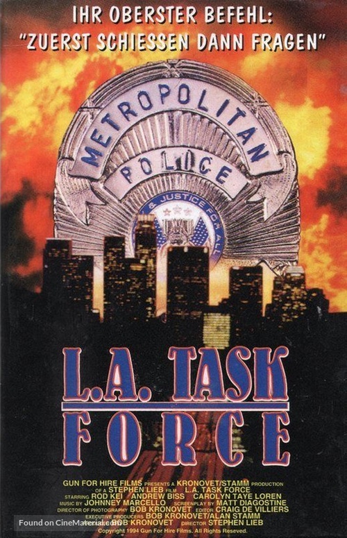 L.A. Task Force - German DVD movie cover