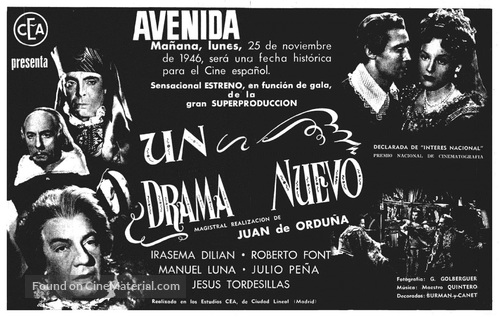 Un drama nuevo - Spanish Movie Poster