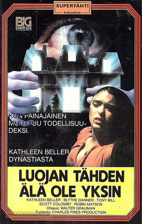 Are You in the House Alone? - Finnish VHS movie cover