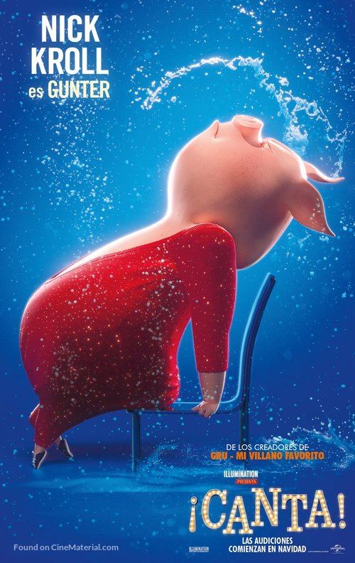 Sing - Spanish Movie Poster