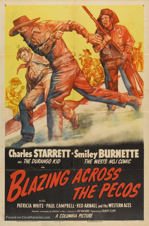 Blazing Across the Pecos - Movie Poster