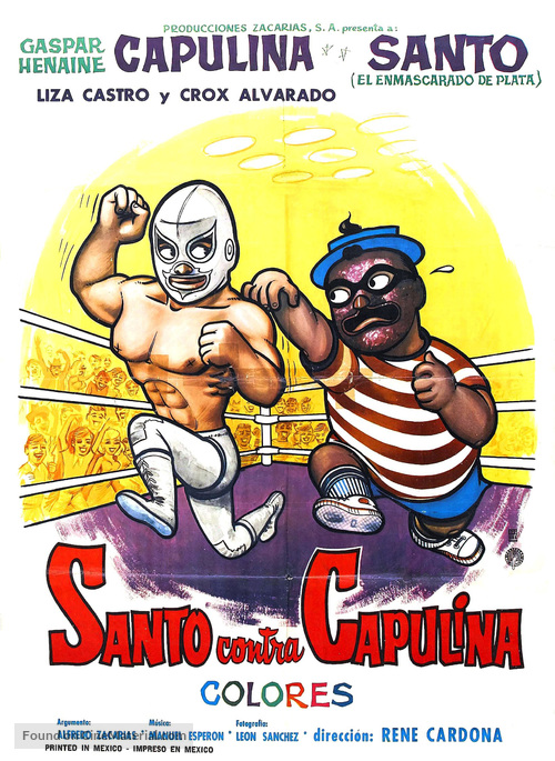 Santo contra Capulina - Mexican Movie Poster