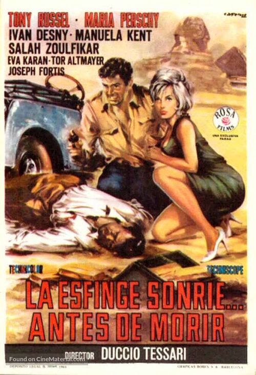 La sfinge sorride prima di morire - stop - Londra - Spanish Movie Poster