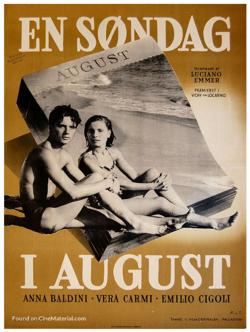 Domenica d&#039;agosto - Danish Movie Poster