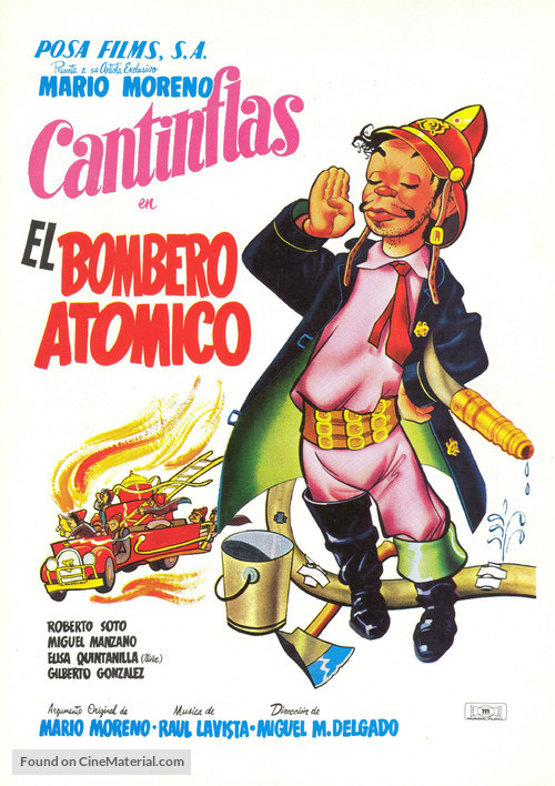 Bombero at&oacute;mico, El - Spanish Movie Poster