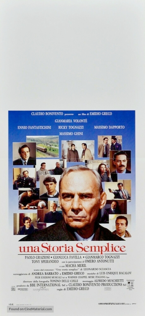 Una storia semplice - Italian Movie Poster