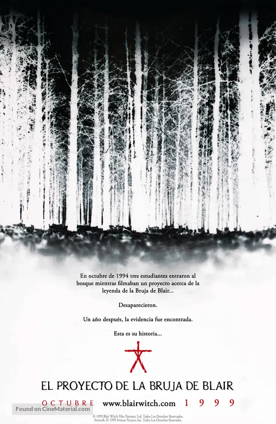 The Blair Witch Project - Spanish Movie Poster