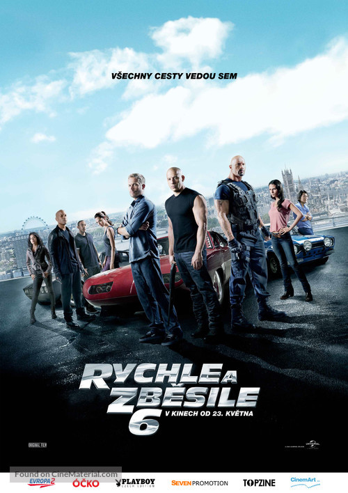 Fast &amp; Furious 6 - Czech Movie Poster