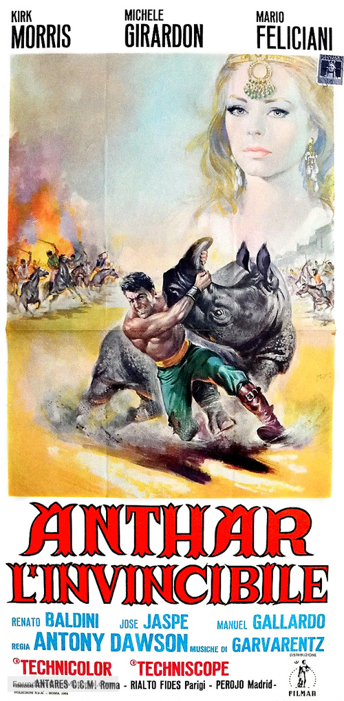 Anthar l&#039;invincibile - Italian Movie Poster
