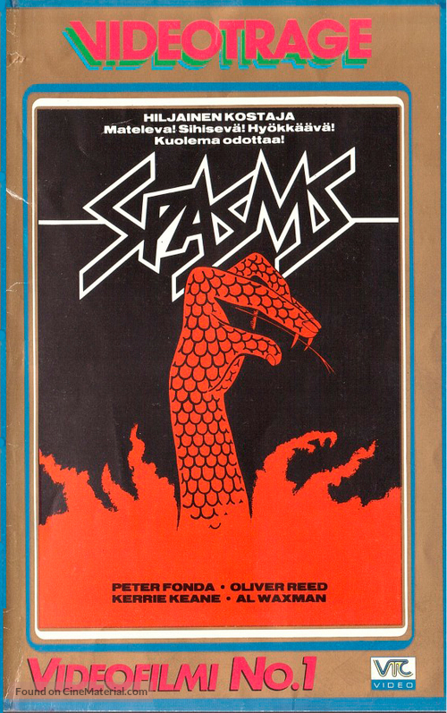 Spasms - Finnish VHS movie cover