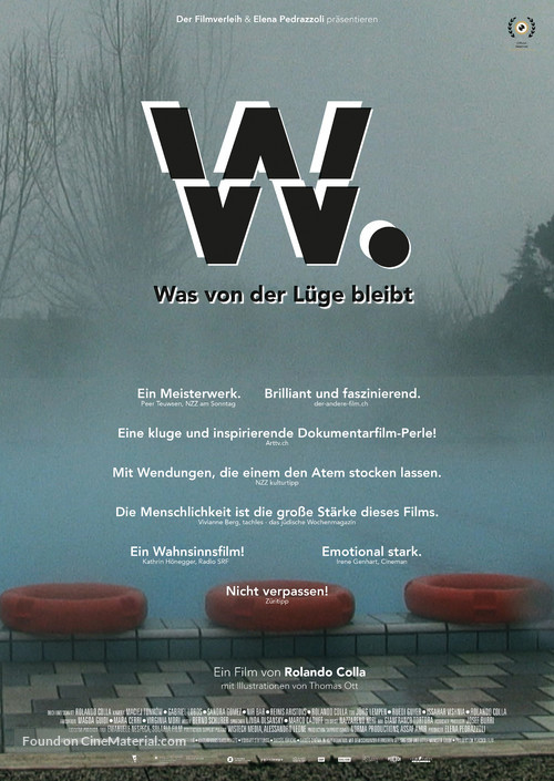 W. What remains of the lie - German Movie Poster