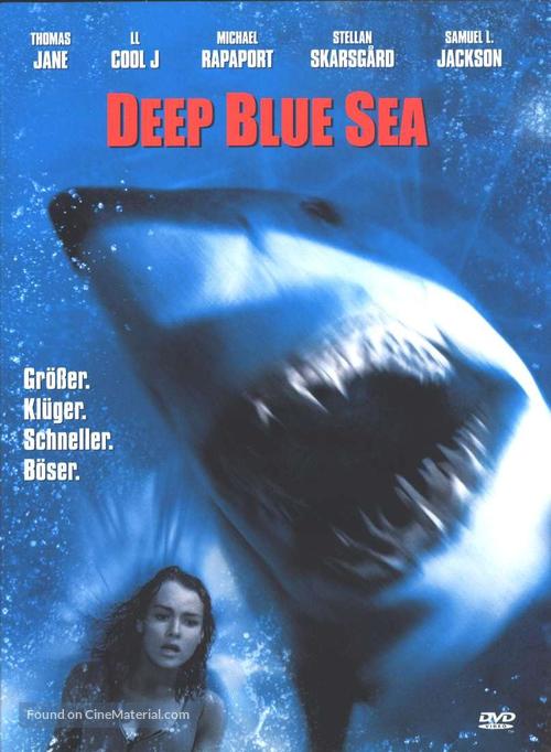 Deep Blue Sea - German DVD movie cover