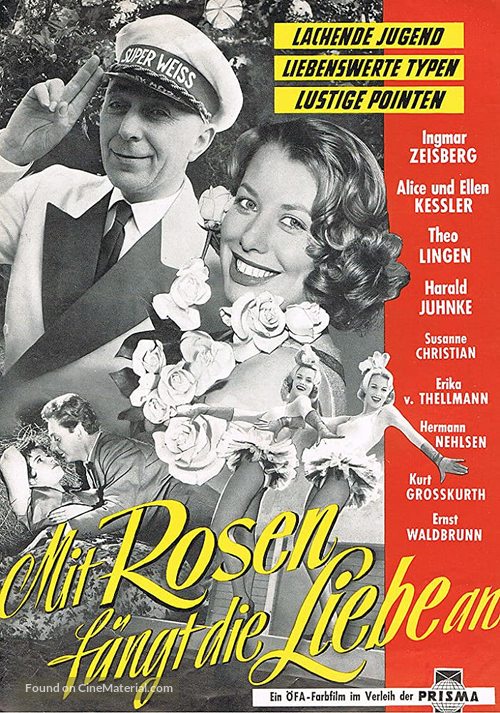 Mit Rosen f&auml;ngt die Liebe an - German Movie Poster