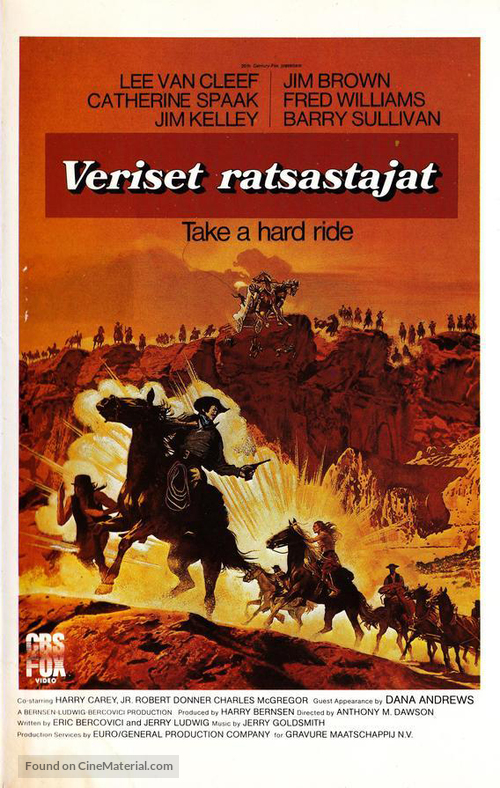 Take a Hard Ride - Finnish VHS movie cover